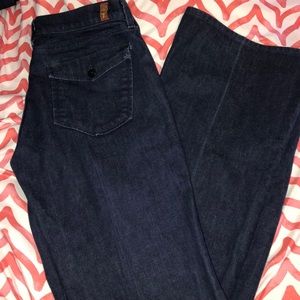 7 FAMK Wide Leg Flare Jeans